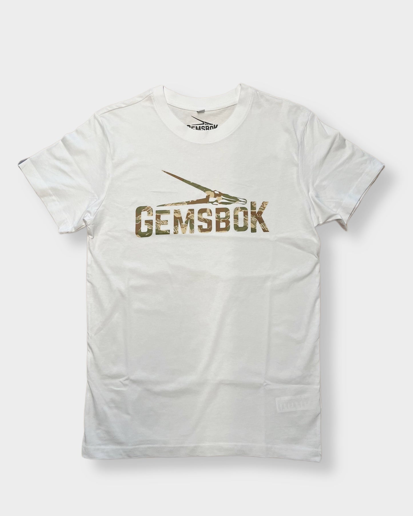 T-Shirt aus Baumwolle mit Gemsbok-Aufdruck
